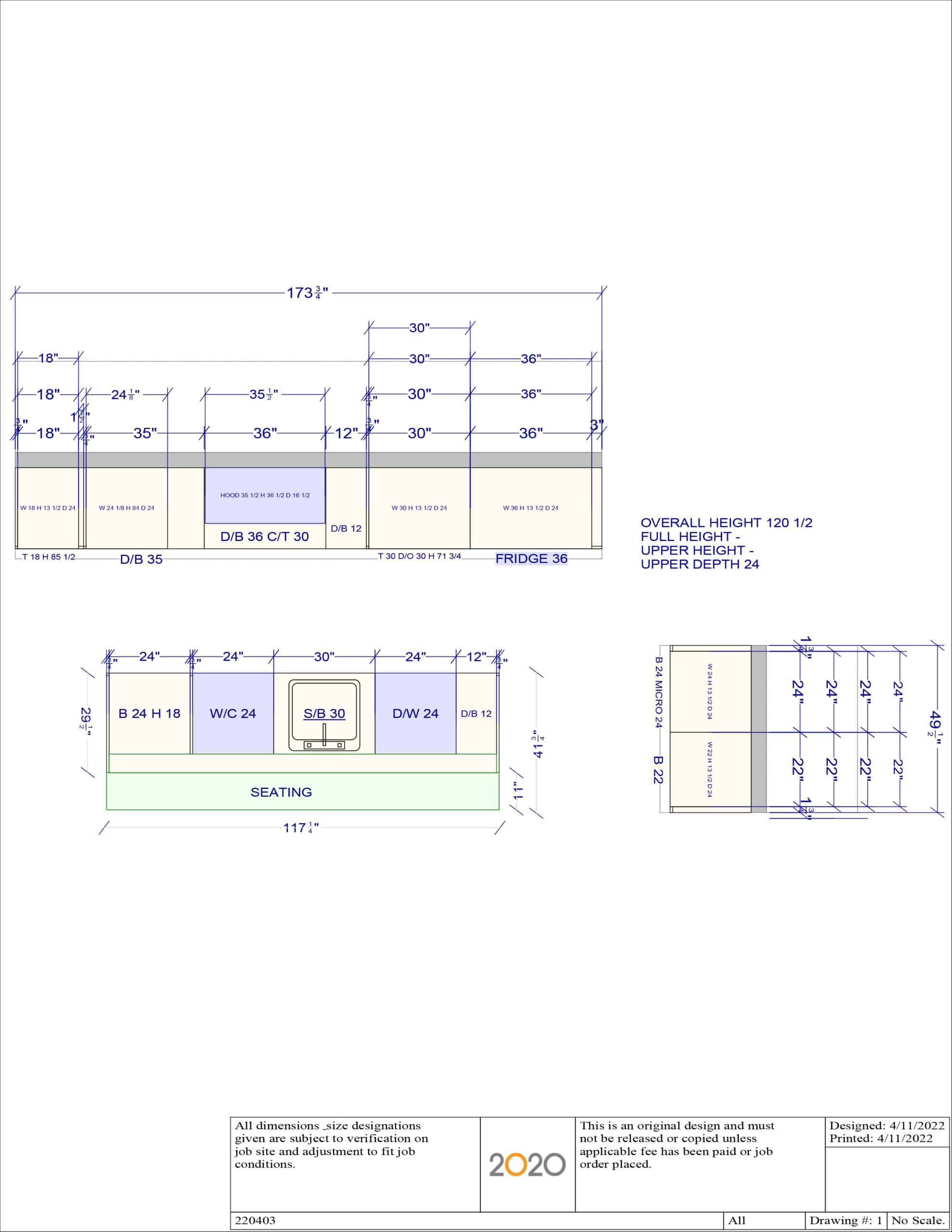 Layout for Irpinia Warm Truffle Modern Pre-Owned Kitchen