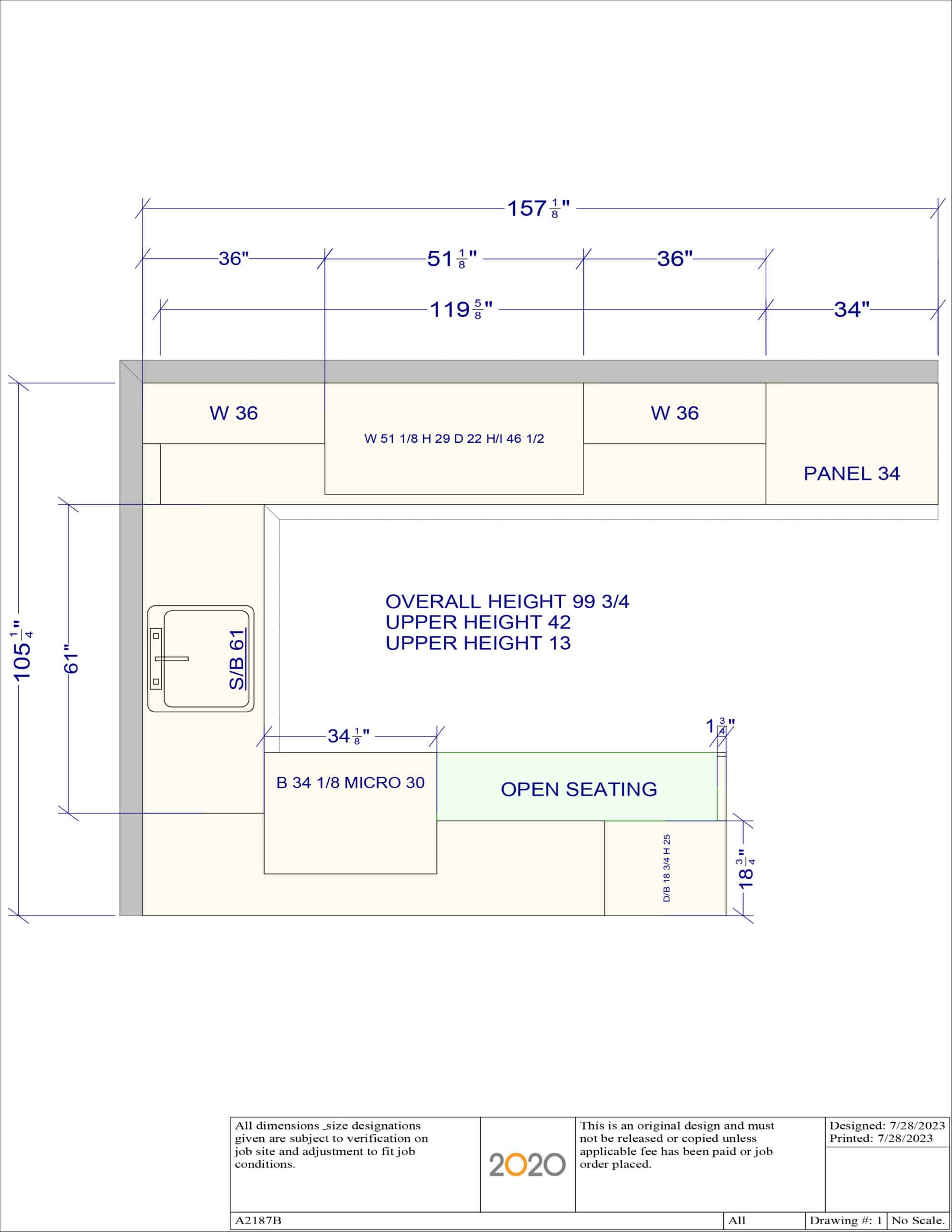 Layout for Bakes & Kropp Emerson Modern Showroom Display Desk Area